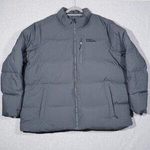 Eddie Bauer Jacket Mens 3XL Grey Mt Essential Down Puffer 550 FP Storm New